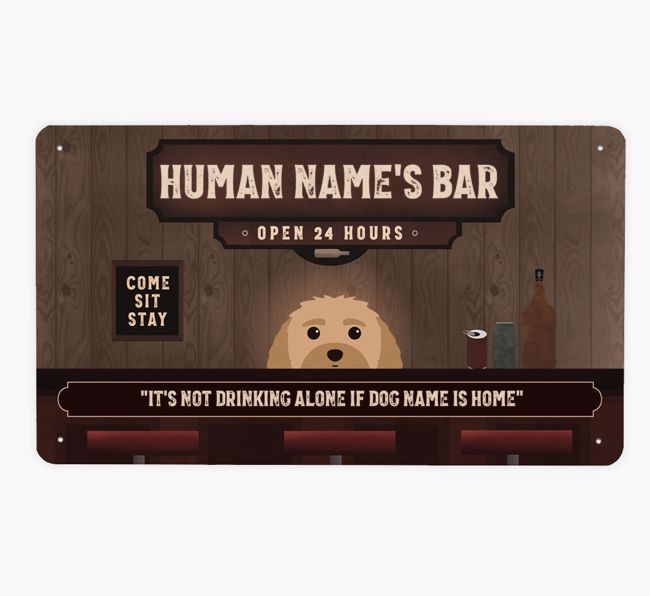 Vintage Bar: Personalised {breedFullName} Metal Sign